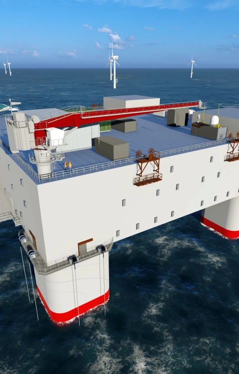 Drijvend offshore substation