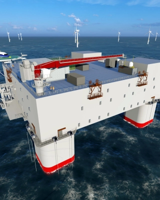 Floating offshore substation