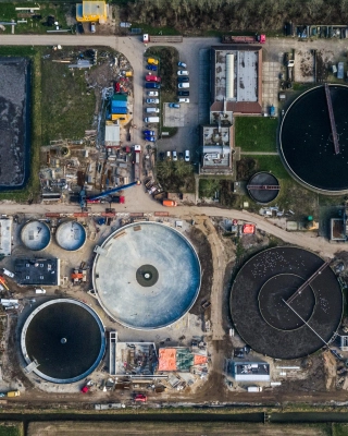 Sludge to biogas in the energy factory at wwtp Sleeuwijk