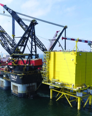 DolWin Alpha HVDC offshore platform