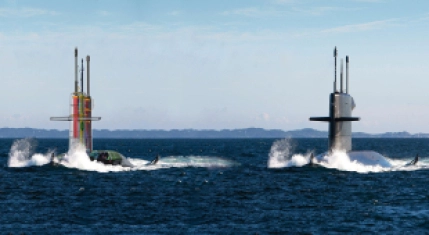 Walrusklasse onderzeeboten met mast engineering