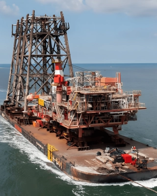 Grillage and sea fastening for sustainable transport