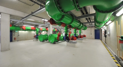 Fijnzeefinstallatie in technische ruimte RWZI Aarle-Rixtel