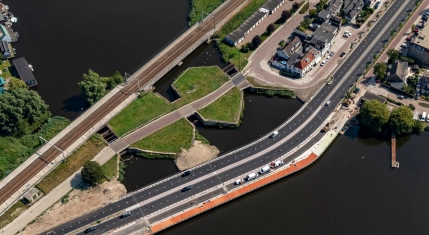 Sluizencomplex Halfweg luchtfoto