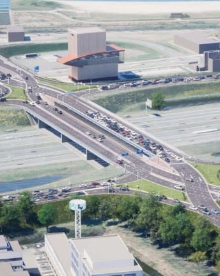 Diverging Diamond Interchange at N230-A2