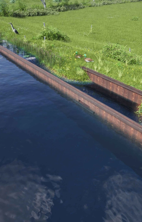 Natuurvriendelijke oever Hollandsche IJssel